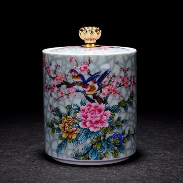 Floral Pattern Porcelain Tea Box 20