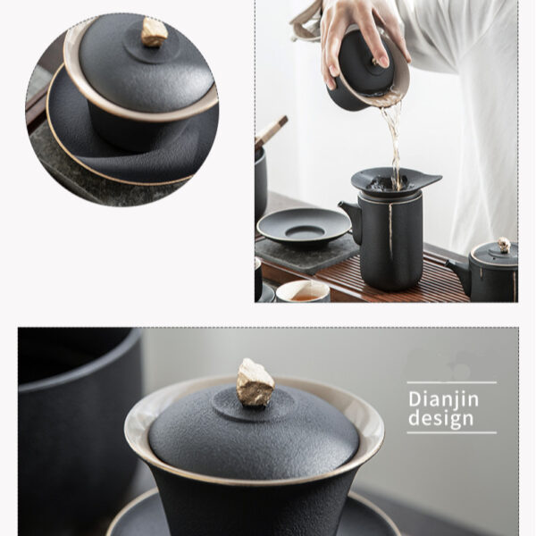 622382939 1 Complete Pottery Chinese Gongfu Tea Set Modern
