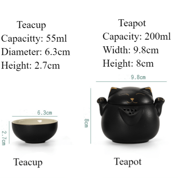 666242179 1 Cat Chinese Travel Tea Set Portable Free Customized