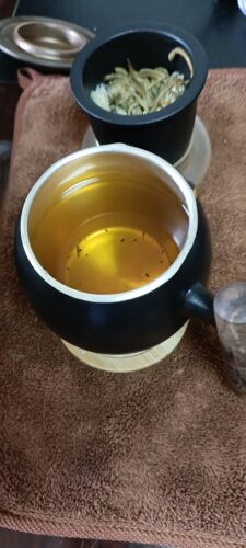 Jianghu Steeping Tea Mug with Infuser Gilded Silver 13.2 OZ Customized photo review