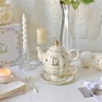 Rabbit Tea Set for One Porcelain Teapot with Infuser photo review