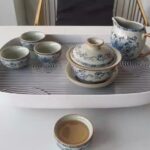 Vintage Chinese Tea Set with Tray Blue and White photo review