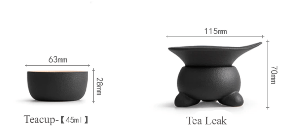 8050484 1 Riveting Chinese Gongfu Tea Set with Tray