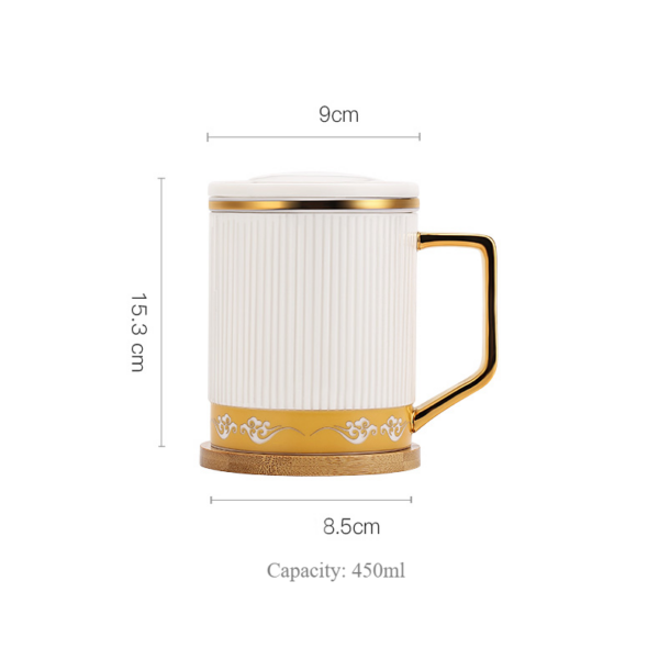843563115 1 Auspicious Steep Tea Mug with Infuser and Lid 15 OZ Customized