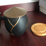 Jianghu Steeping Tea Mug with Infuser Gilded Silver 13.2 OZ Customized photo review