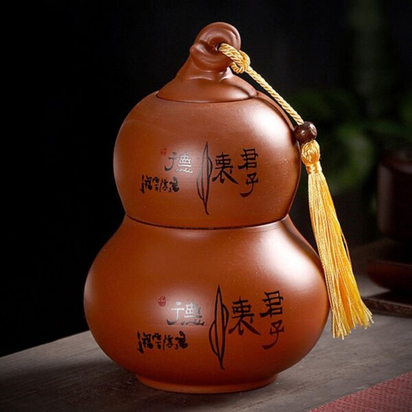 11x16.8cm Gourd Shape Porcelain Tea Box  15
