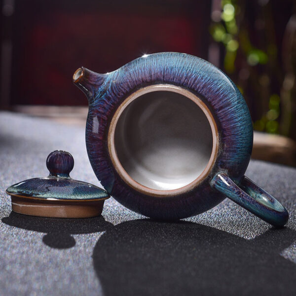 974254533 1 Colorful Kiln Chinese Teapot Ceramic for Kungfu Tea 7.8 Oz