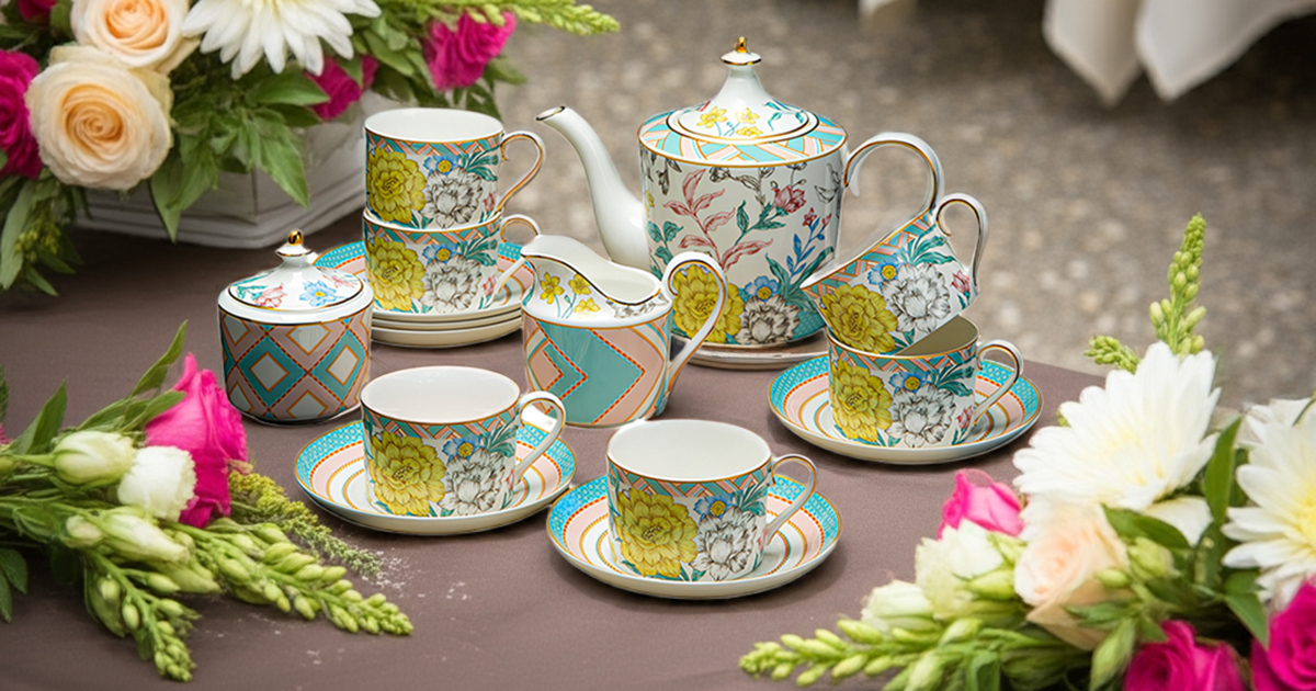 english tea set bone china