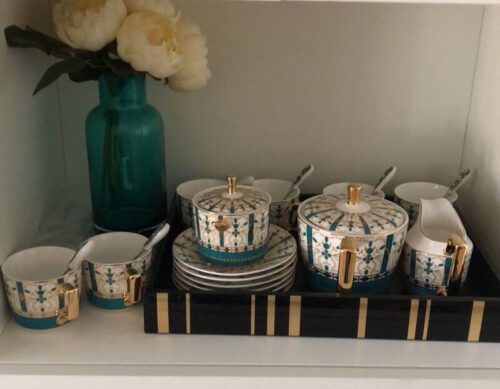 Click to view full screen Time English Tea Set Bone China Teapot Set photo review