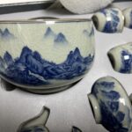 Jingdezhen Chinese Gongfu Tea Set Blue and White photo review