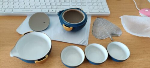 Luxury Chinese Travel Tea Set Portable Free Customized photo review
