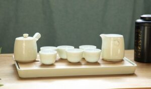Plum Japanese Kungfu Tea Set with Tray 9 Pieces photo review