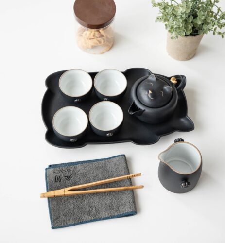 8-piece Cat Chinese Gongfu Tea Set Ceramic Free Customized photo review