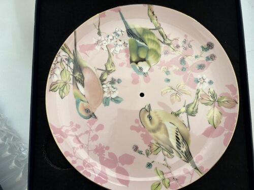 Click to view full screen Pink Bird Cake Stand Bone China Tiered Server photo review