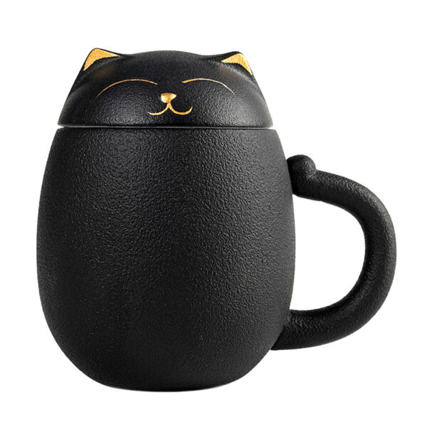 TC0PY001 FF Cat Travel Tea Mug with Infuser and Lid 12 OZ