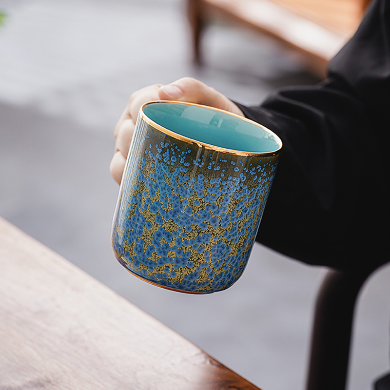 Floating Jade Steep Tea Mug with Infuser and Coaster 13.5 OZ - Image 6