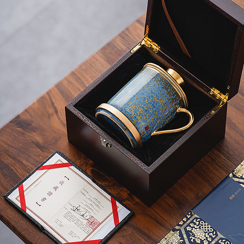 Floating Jade Steep Tea Mug with Infuser and Coaster 13.5 OZ - Image 9