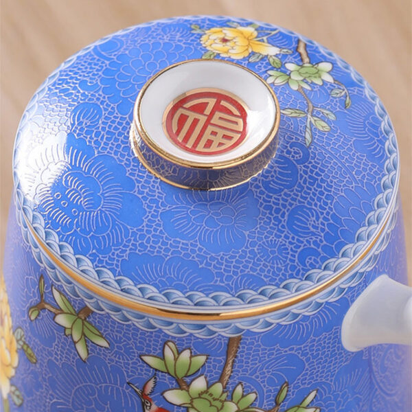 TC1GQ183 10 1 Bird Flowers Steep Tea Mug with Infuser and Lid 14.5 OZ