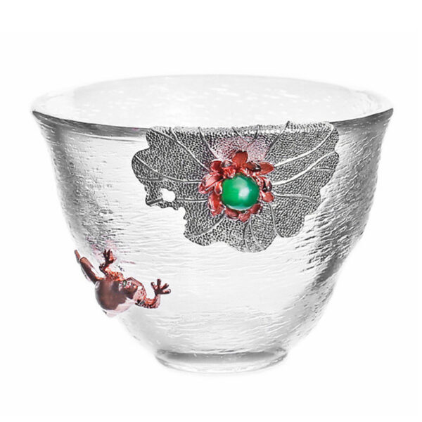 TC1GQ224 FF Frog Tea Tasting Glass Cup