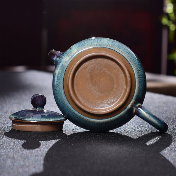 TP1TF002 13 Colorful Kiln Chinese Teapot Ceramic for Kungfu Tea 7.8 Oz