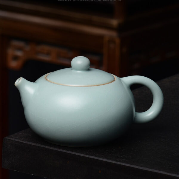TP1TF005 0 Blue Sky Chinese Teapot Ceramic for Gongfu Cha 7.4 Oz