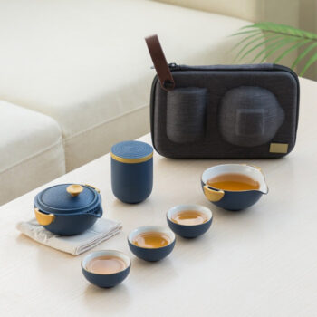 compact tea travel set