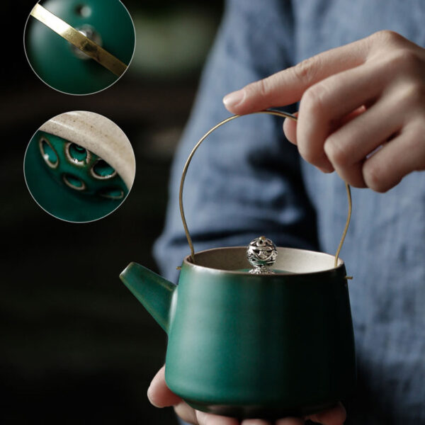 TS0CDW001 b2 Pure Color Gongfu Tea Set Modern Teapot Set
