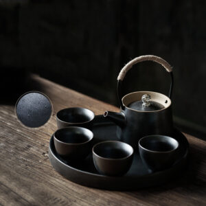 TS0CDW001 vv2 Pure Color Gongfu Tea Set Modern Teapot Set