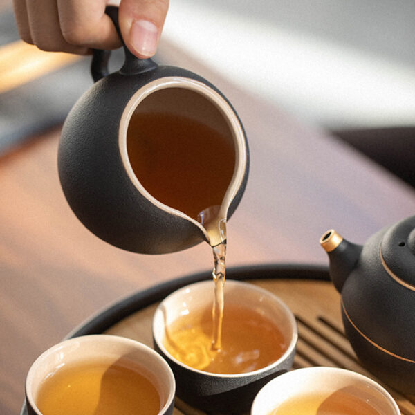 TS0SX034 2 Riveting Chinese Gongfu Tea Set with Tray