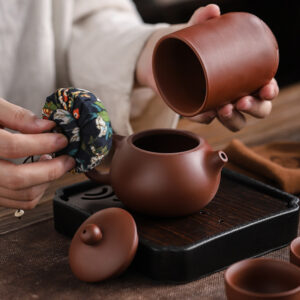 TS0YJ001 2 Yixing Travel Gongfu Tea Set Portable 7 Pieces