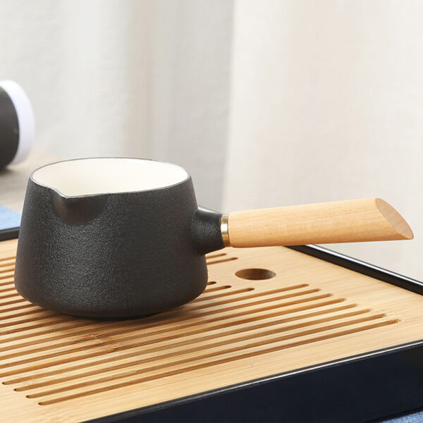 TS1NS001 B3 Pottery Japanese Gongfu Tea Set with Tray Free Customized