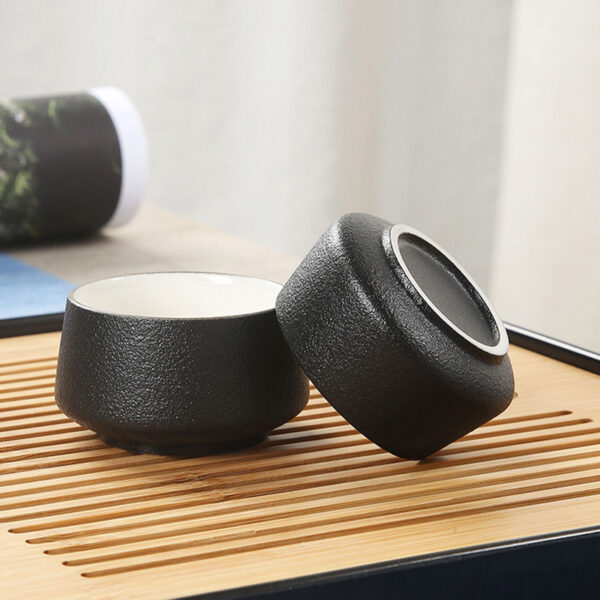 TS1NS001 B4 Pottery Japanese Gongfu Tea Set with Tray Free Customized