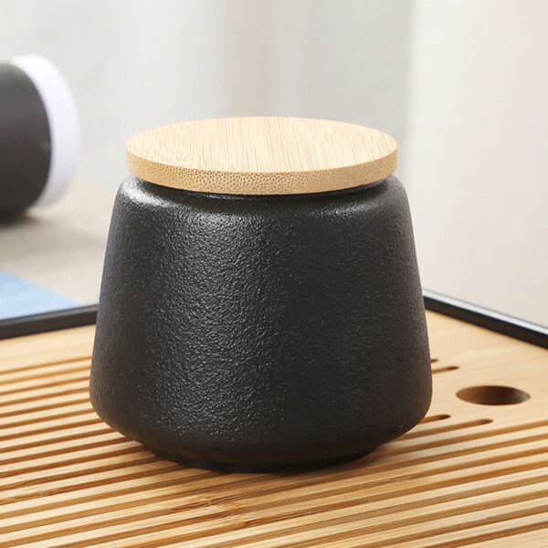 TS1NS001 B5 Pottery Japanese Gongfu Tea Set with Tray Free Customized