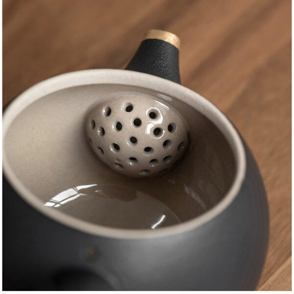 TS1SX001 26 Golden Cloud Chinese Gongfu Tea Set Ceramic