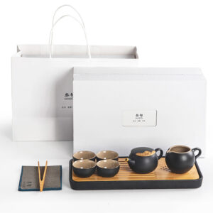 TS1SX001 v1 Golden Cloud Chinese Gongfu Tea Set Ceramic
