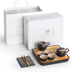 TS1SX001 v2 Golden Cloud Chinese Gongfu Tea Set Ceramic
