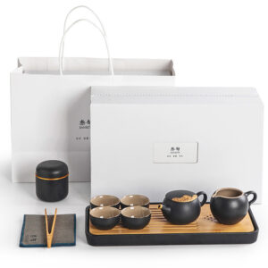 TS1SX001 v3 Golden Cloud Chinese Gongfu Tea Set Ceramic