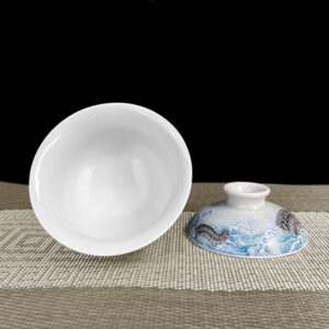 TSB01CC001 5 Jingdezhen Chinese Dragon Gaiwan Tea Set Porcelain 5 Pieces