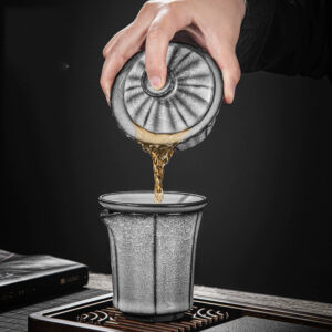 TSB02CC010 3 Black Ice Chinese Kung Fu Tea Set Porcelain