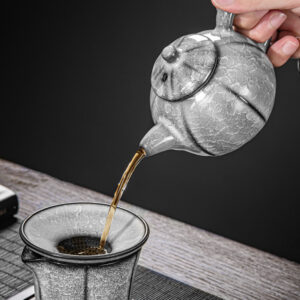 TSB02CC010 4 Black Ice Chinese Kung Fu Tea Set Porcelain