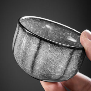 TSB02CC010 7 Black Ice Chinese Kung Fu Tea Set Porcelain