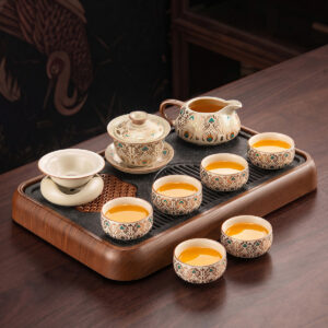 TSB02CC012 V3 Dunhuang Chinese Gongfu Tea Set Porcelain