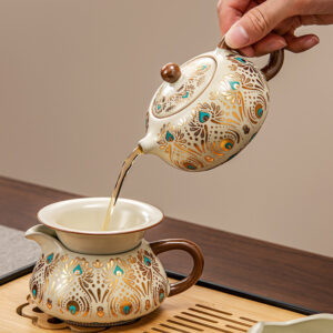 TSB02CC013 6 Dunhuang Chinese Travel Tea Set Portable with Case