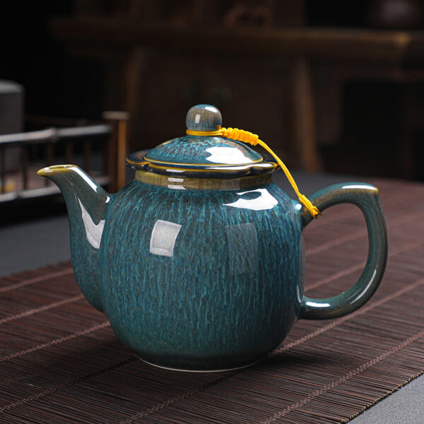TSB0BB006 v1 Kiln Change Chinese Gongfu Teapot Set Porcelain