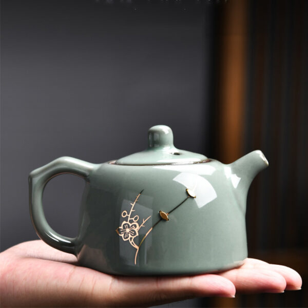 TSB0BB007 7 Peach Blossom Chinese Teapot Ceramic 6 Oz