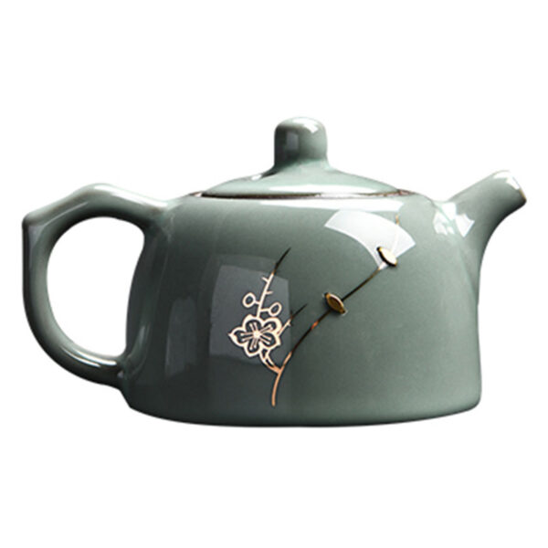 TSB0BB007 FF Peach Blossom Chinese Teapot Ceramic 6 Oz