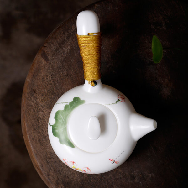 TSB0BB009 2 Lotus Side-handle Gongfu Teapot and Cup Set 7 Oz