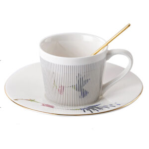 TSB10BB001 v2 Moving Reflection Tea Cup and Saucer Set Porcelain