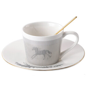 TSB10BB001 v6 Moving Reflection Tea Cup and Saucer Set Porcelain