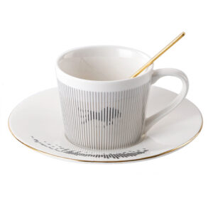 TSB10BB001 v8 Moving Reflection Tea Cup and Saucer Set Porcelain